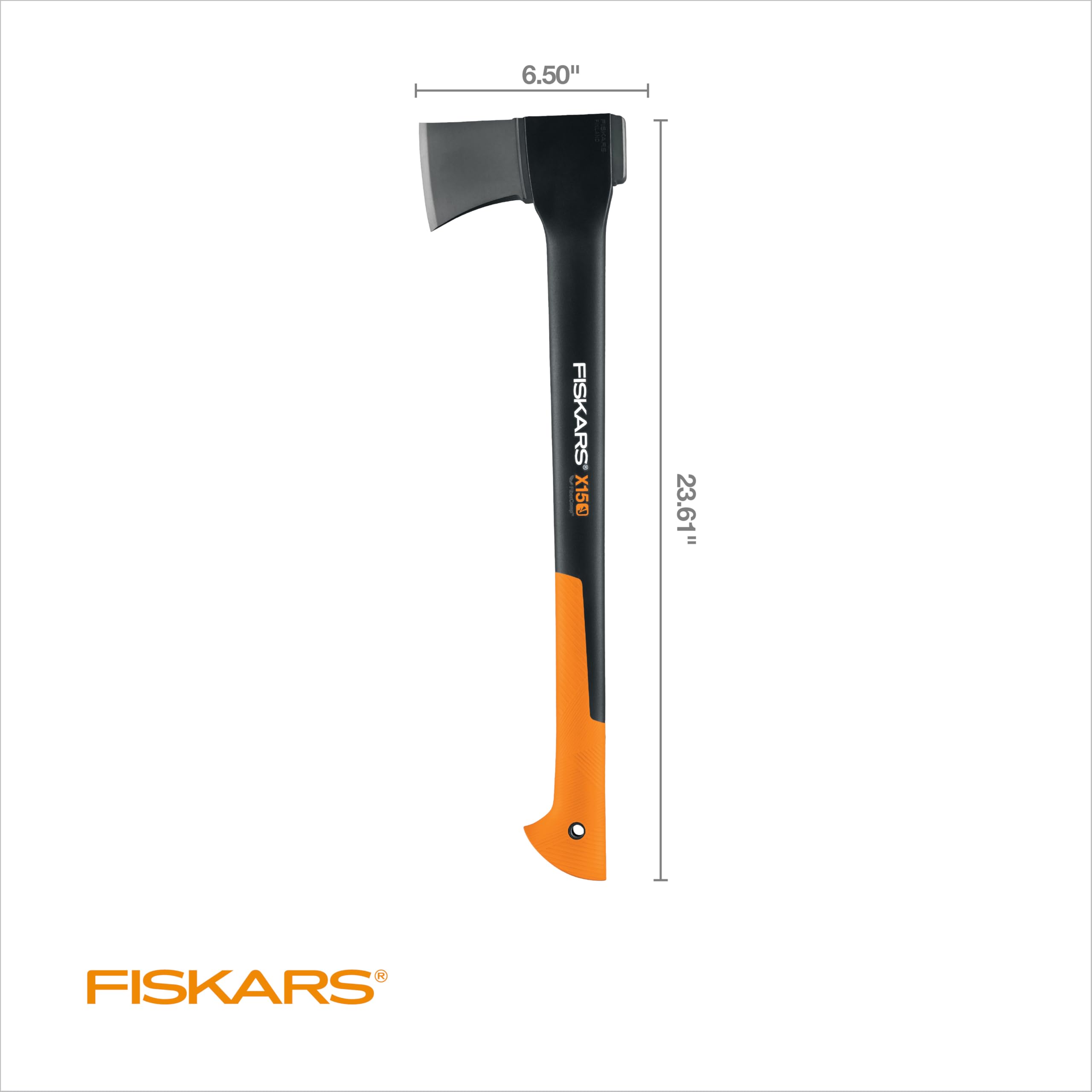 Fiskars X-series™ X15 Chopping Axe with Forged Steel Blade and 23